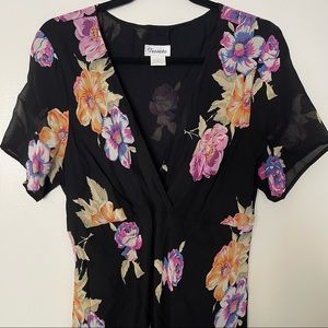 Tessuto floral rayon dress